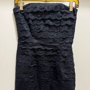 Black Lace Mini Dress